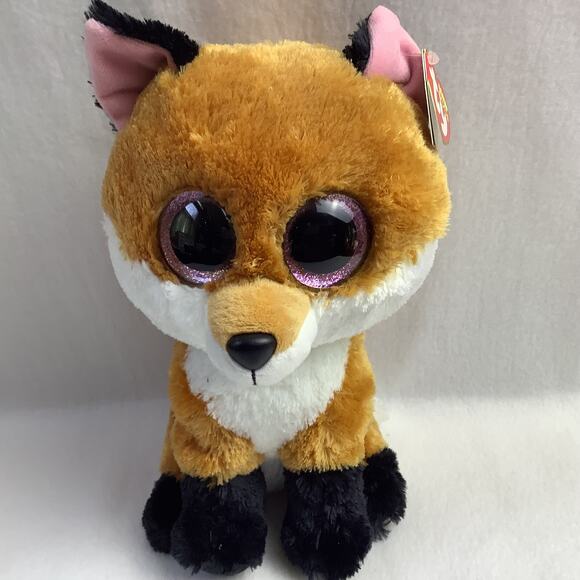Ty Beanie Boo Slick the Fox - NWT - 10" Plush Beanie Boo - Picture 1 of 7